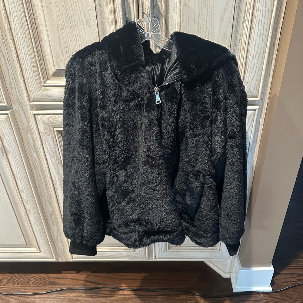 Bellivera faux fur hooded soft jacket